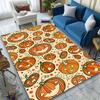 1pc Halloween Pumpkin Design Area Rug - Polyester 3D Printed Carpet, Durable  Crystal Velvet, Large Size, Versati