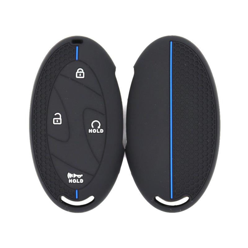 

Suitable for Hyundai Sonata smart 4-7 key universal semi-honeycomb pattern car key silicone protective cover in stock красный