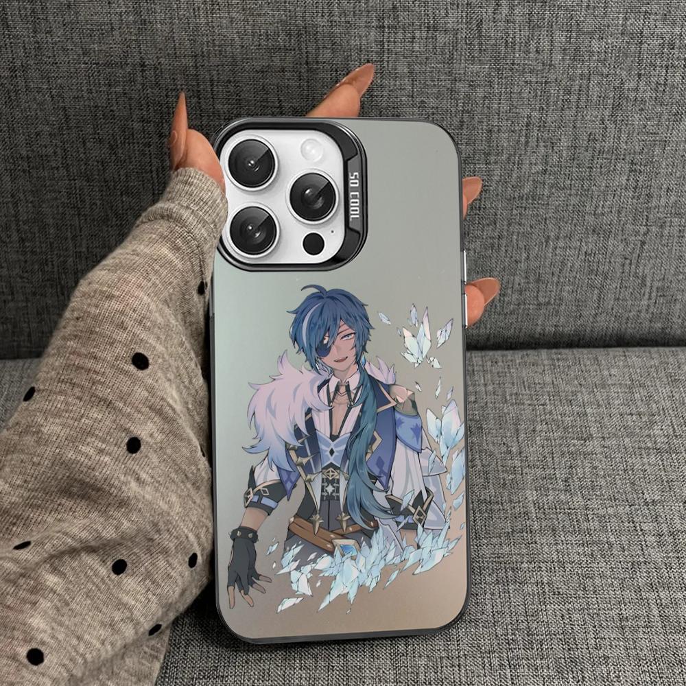 Kaeya Genshin Impact Phone Case For iPhone 16 15 14 13 12 11 Pro Max X XR XSMAX 8 7 Plus Matte Shockproof Back Cover