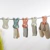 4 Pcs/Set Clips Plastic Thicken Great Spring Anti-slip Serrated Edge High Friction Clothing Clip for Home