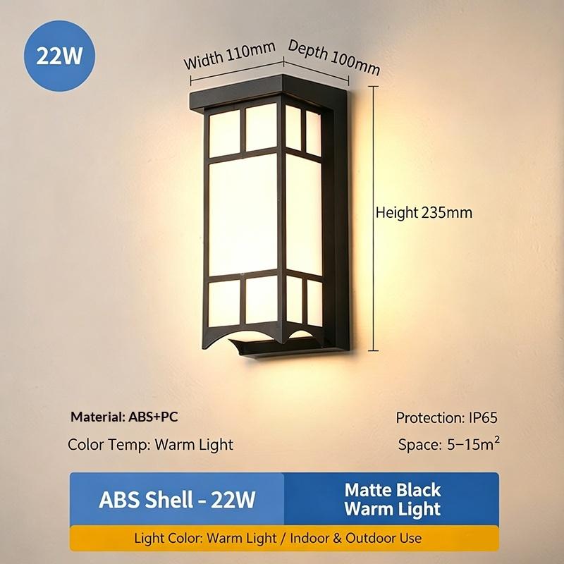 Led Outdoor Wall Light Waterproof Ip65 Motion Sensor Led Outdoor Lighting Porch Lights Balcony Garden Lights Outdoor Wall Lamp