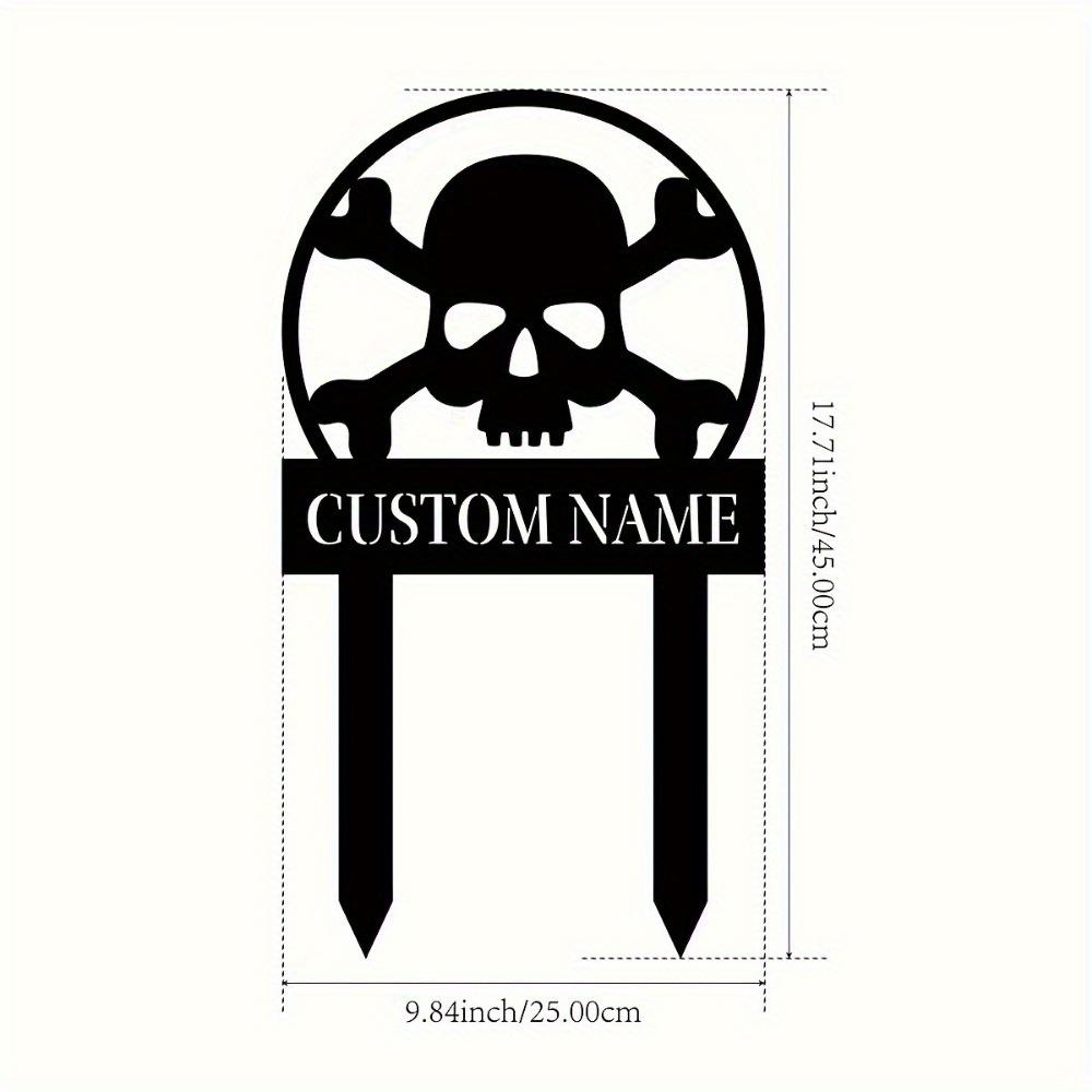 

Custom Metal Sign Personalized Garden Decor Address Plaque Outdoor Wall Art with Hooks TYDZ003051