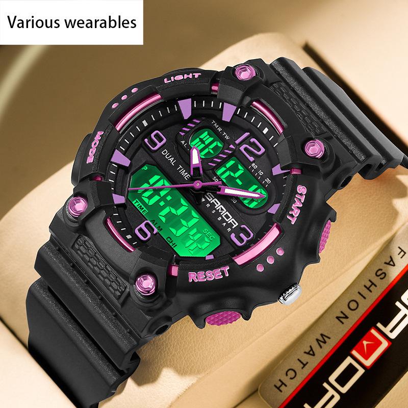 New Couple Electronic Watch Junior High School Student Multifunctional Outdoor Sports Electronic Watch