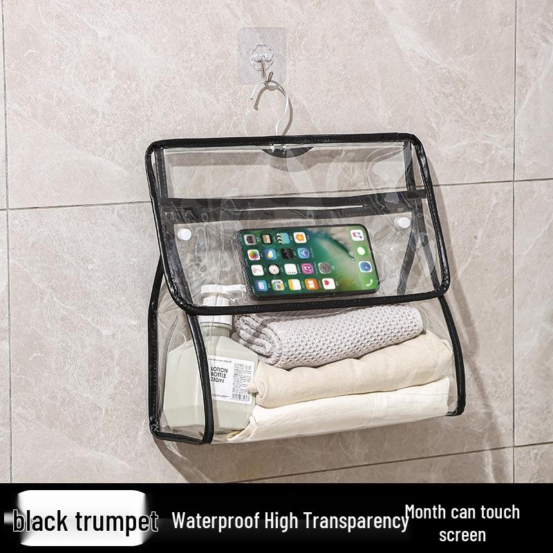 PVC Waterproof Hanging Bathroom Storage Bag for Clothes