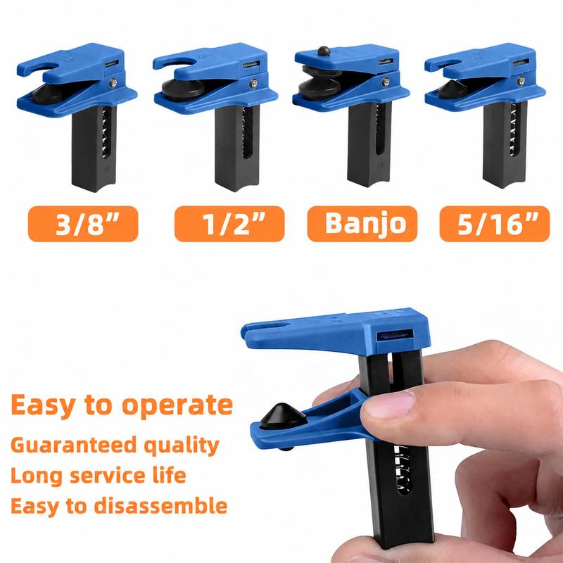 Yitong 1/2set Brake Fluid Line Sealing Clips Automotive Brake Pipe Stopper Clamp Prevent Brake‑Oil Leakage Auto Repair Tool