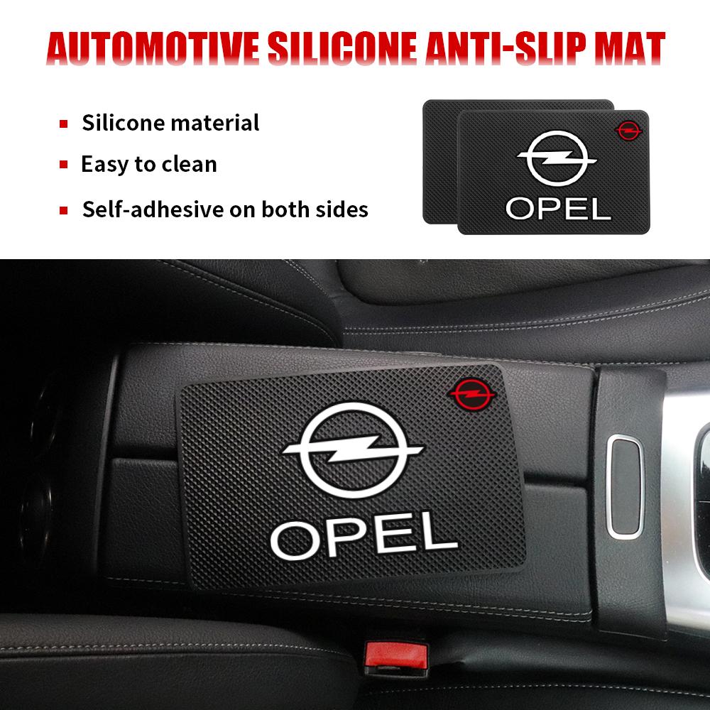 W11/2Pcs Silicone Car Dashboard Non-Slip Mat Phone Holder Anti-skid Pad For Opel Astra H Mokka Zafira Corsa Vectra /Car Valve Cap