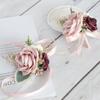 Artificial Corsage Wrist Flower Wedding Flowers Accessories For Grooms Bridal Groomsmen Bridesmaids
