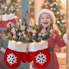 Holiday Planters,Twinkling Christmas Mitten Wreath,Twinkling Christmas Mitten Wreath