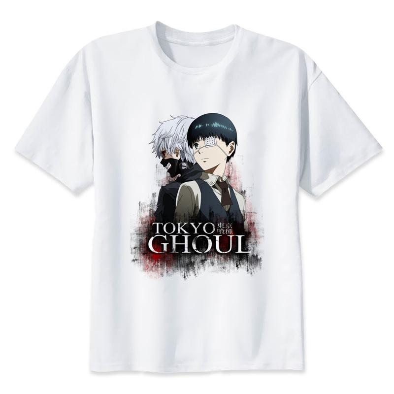 

Футболка TOKYO GHOUL Мужская японское аниме Футболка мужская с принтом KANEKI KEN топ футболка одежда M8125 4XL