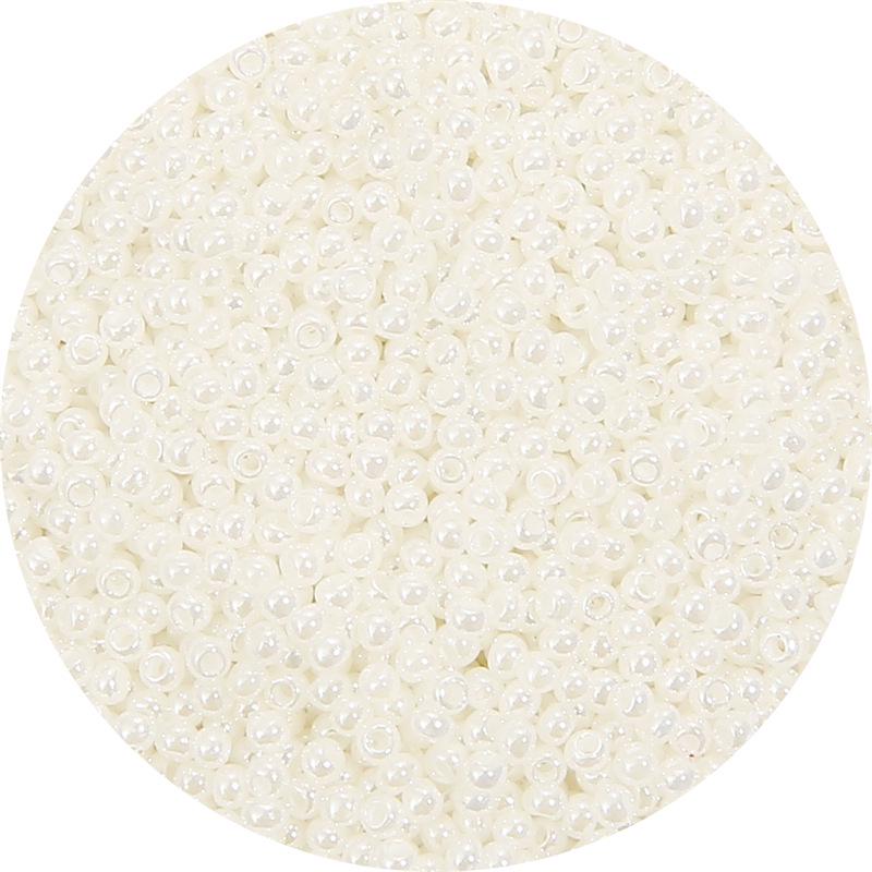 Handgefertigte Imitat-Jade-Creme-Millet-Perlen für DIY-Armbänder, Halsketten, Haarnadeln und Quasten