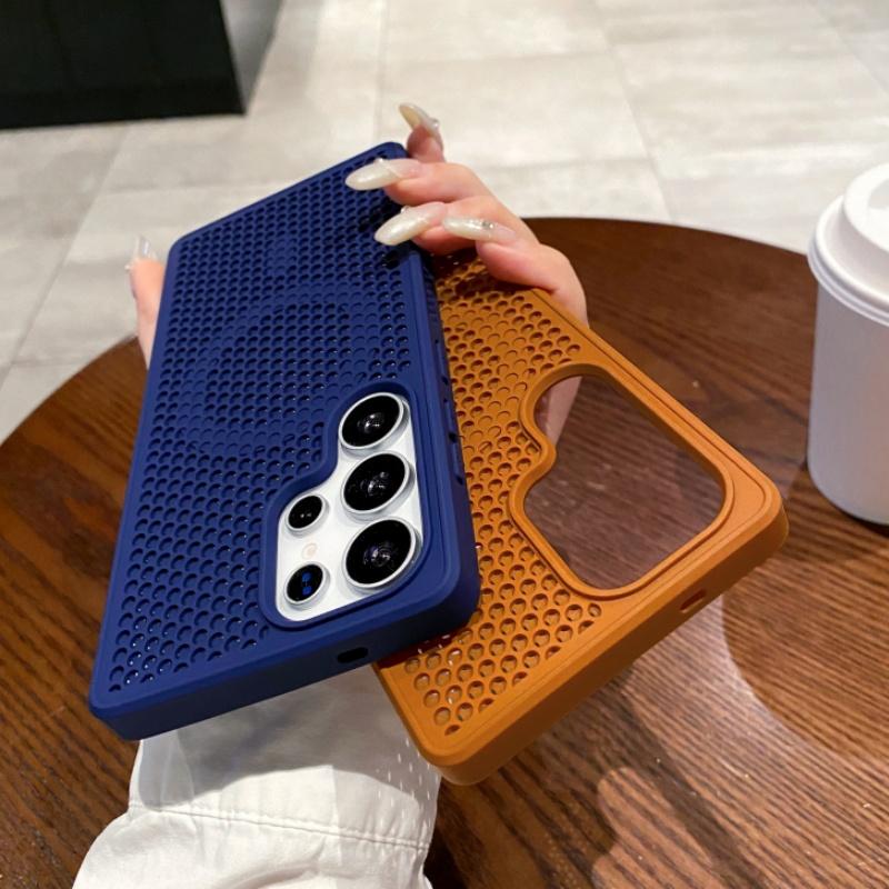 Magnetic For Magsafe Cooling Breathable Shell Case For Samsung S25 S24 S23 Ultra S22 Plus FE Shockproof Heat Dissipation Cover