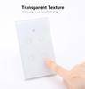 Tuya WiFi Smart Light Switch with Wall Touch, Compatible with Alexa and Google Assistant.