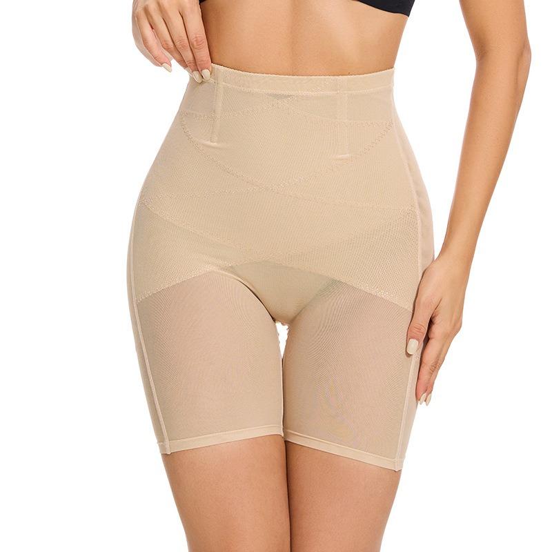 Pantaloni modellanti a vita alta con controllo pancia e sollevamento glutei per donna, Panty di sicurezza