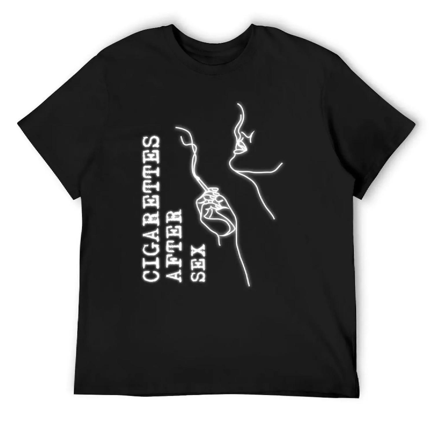 Cigarettes After Sex Poster T-Shirt Funny t-shirts animal prinfor boys summer 2025 shirts graphic tee men clothes XXXXXL чёрный