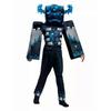 Minecraft Cosplay Costume Jumpsuit Fancy Dress Party Outfit Gifts NEW Costume-Warden Z
