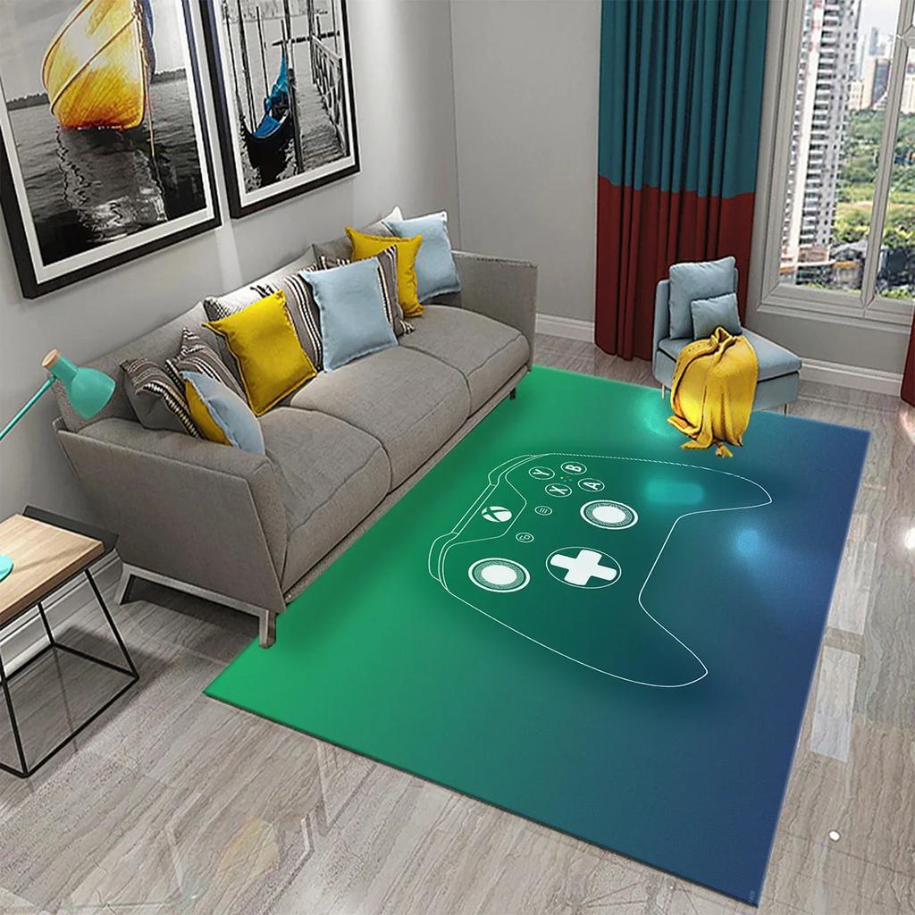 Anime Game Controller Children's Play Area Carpet Children's Game Floor Mat Cartoon 3D Pattern Living Room Decorative Carpet