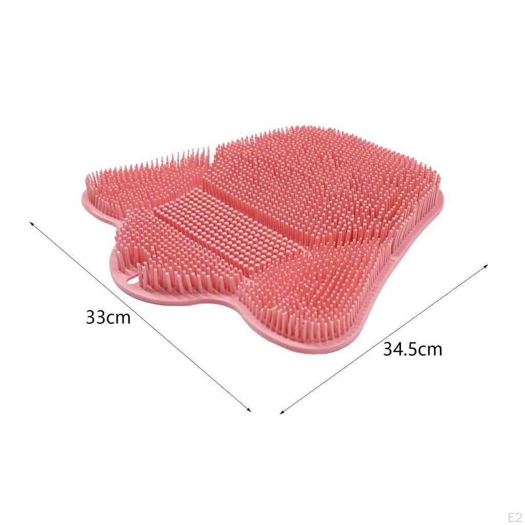 Foot Back Scrubber for Shower Washer Suction Cups Comfortable Accessory Nonslip Bath Massage