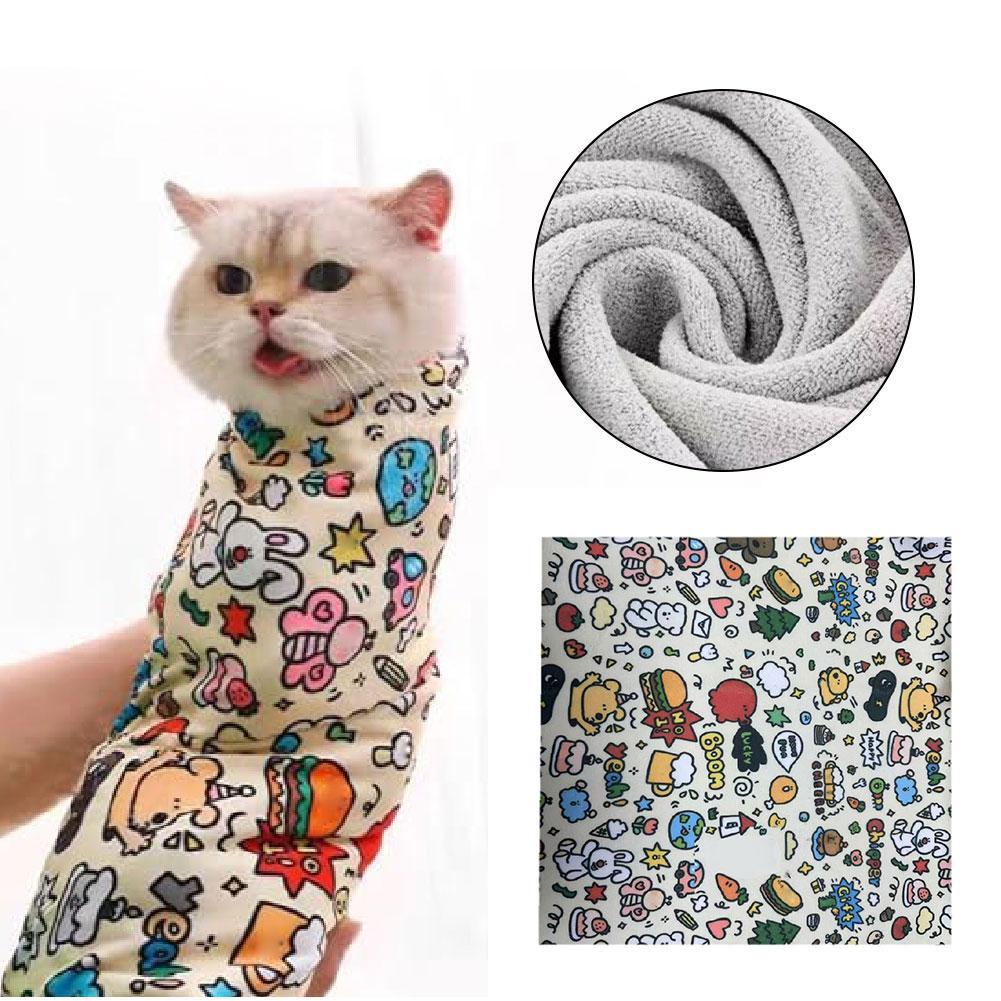 Cat Grooming Wrap Self-Adherent Pet Cat Grooming Wrap Pet Cat Supplies Calming Bag For Nail Cle W8M6