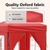 Foldable Party Tent with Side Walls Red 2x2 m