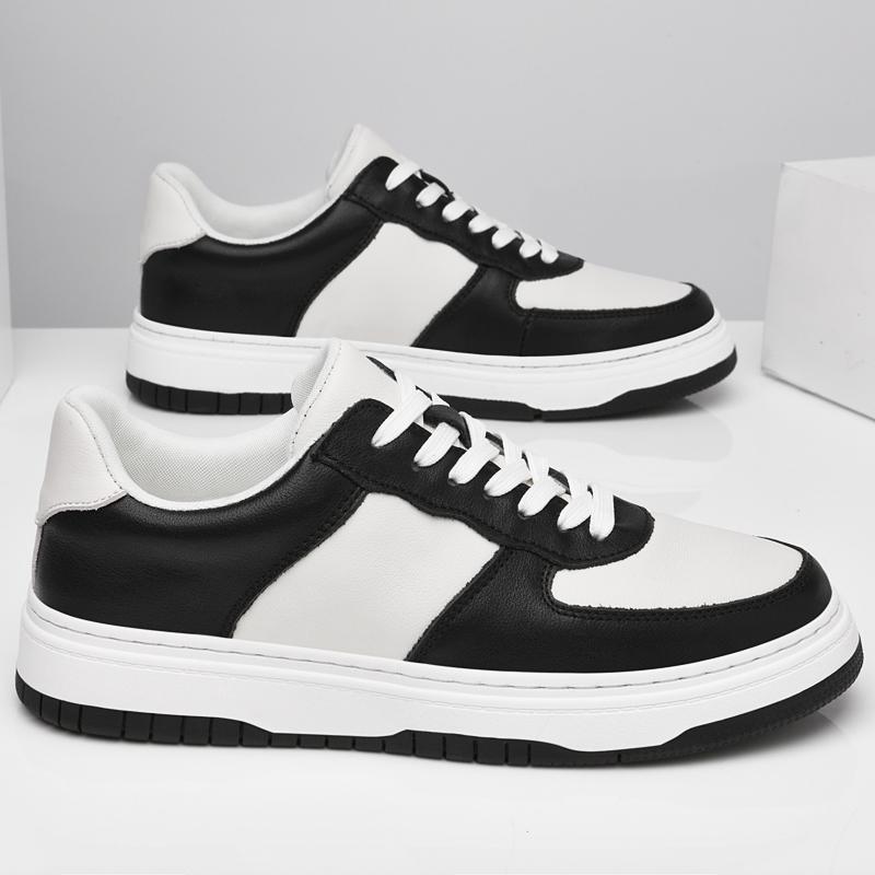 Fashion Genuine Leather Men's Vulcanize Shoes New Arrival Skateboard Footwear New Trendy Versatile Sneakers Outdoor Casual Sports Shoes