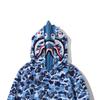 Double Hood Japanese Shark Camo Sweatshirt for Couples