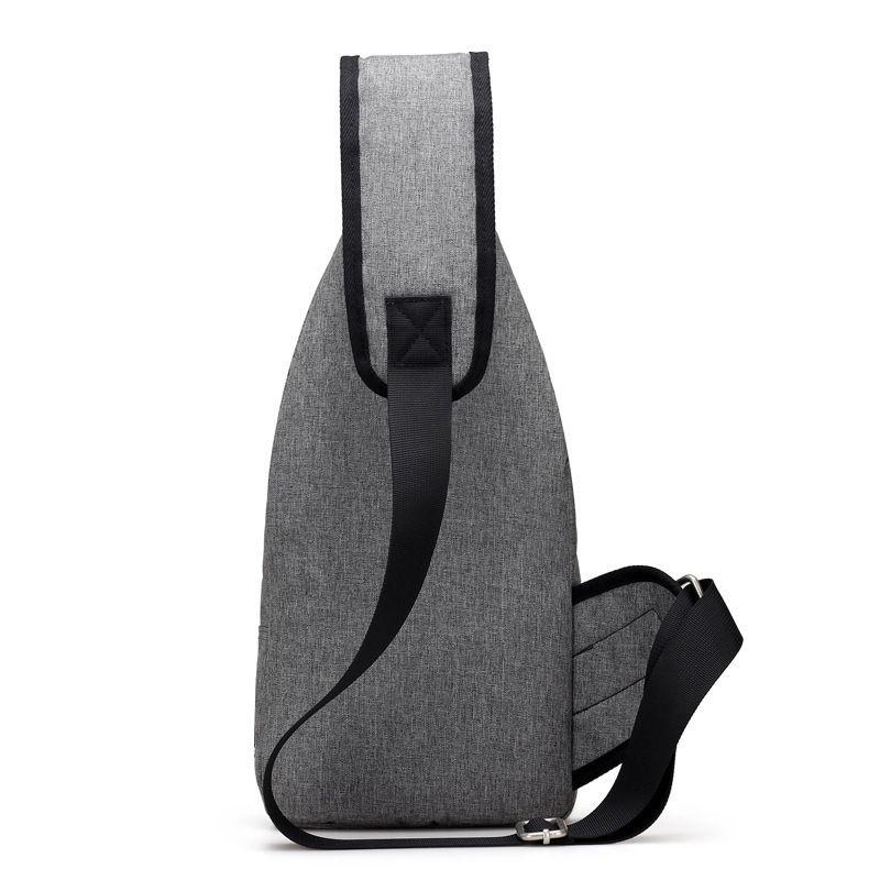 Versatile Crossbody Shoulder Bag For Men With External Usb Port And Front Pocket