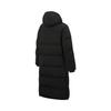 Li-Ning Effen Kleur Rits Veelzijdig Lange Capuchon Donsjas Dames Bovenkleding AYMV366-1