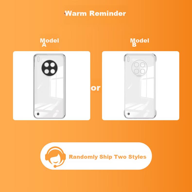 POZZO Transparent Integrated Glass Lens Hard Case for Huawei Mate30 Pro, Shockproof Simple Luxury Designn, Borderless Anti-Yellowing Phone Cover