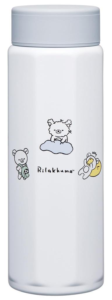 Skater Stainless Steel Water Bottle Easy to Octagonal Keeps Drinks Hot or Rilakkuma Basic STO5 500ml, Hold, Shape, Insulated, Cold,