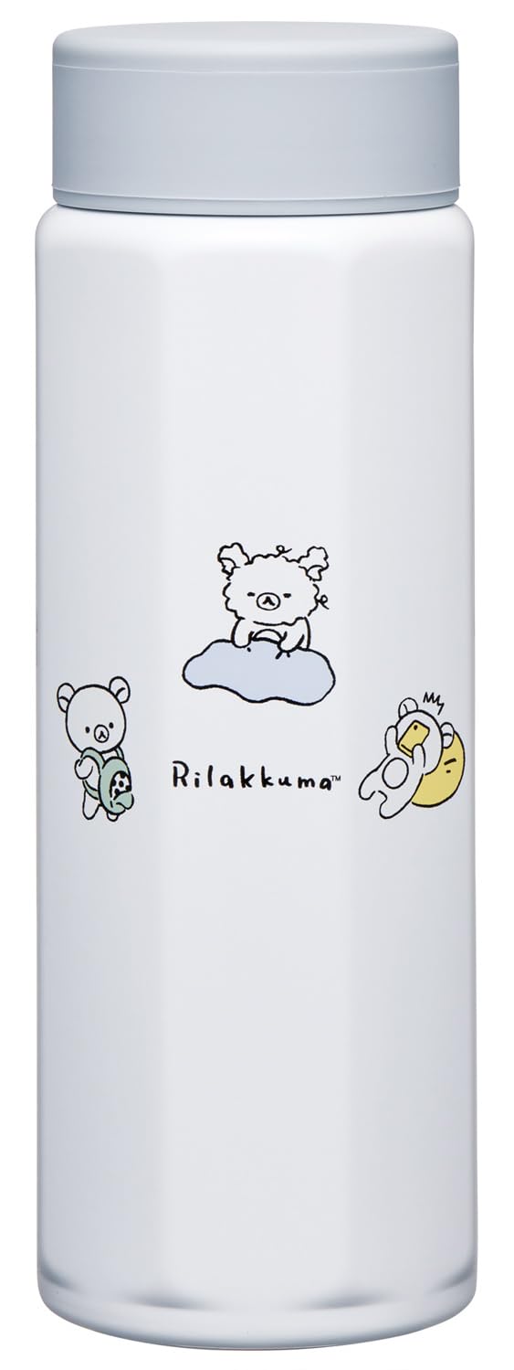 

Skater Stainless Steel Water Bottle Easy to Octagonal Keeps Drinks Hot or Rilakkuma Basic STO5 500ml, Hold, Shape, Insulated, Cold,