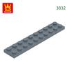 Non-Toxic 34Pcs/Lot 3832 2X10 Base Building Block Moc Board Parts Compatible With Bricks Diy Children Assembly Toys Gift Box