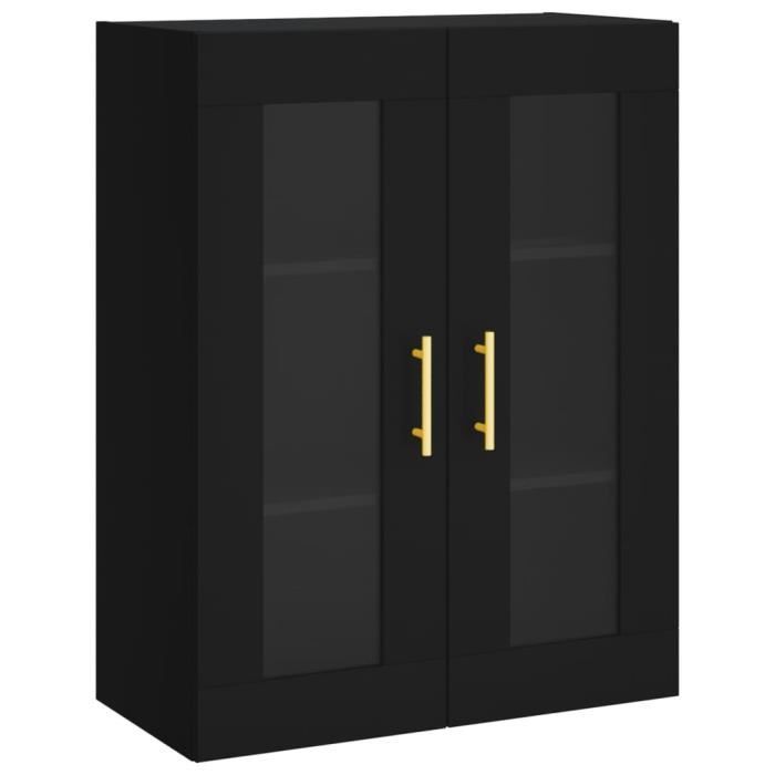 VidaXL Armoire murale noir 69,5x34x90 cm 828469