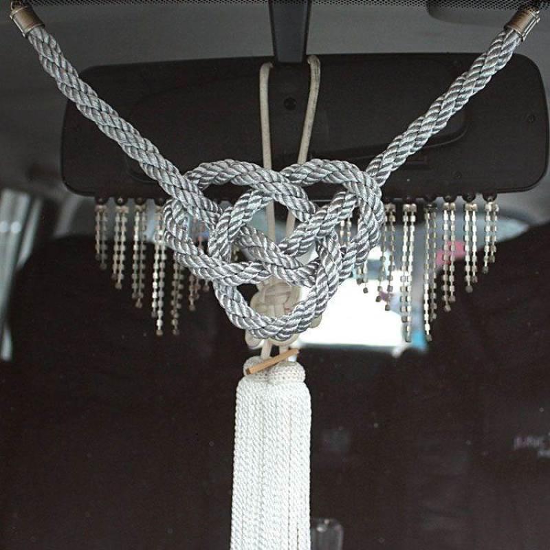 Car Accessories VIP Interior In the Car FUSA KIKU KNOTS Car Decoration Automotive Rearview Mirror Pendant JP JUNCTION PRODUCE