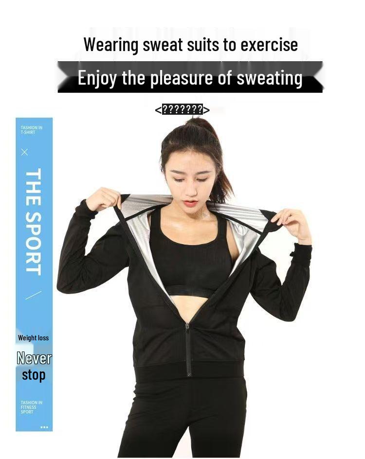 Women's Sauna Sweat Suit: High Waist Sweat Pants for Running, Exercise, Body Shaping, Plus Size Fitness, Fat Burning