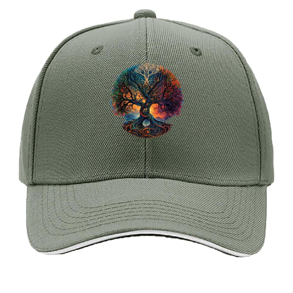 Tree Of Life Meditation Fantasy Art Design Sandwich Baseball Cap Unisex Women Sun Cap Outdoor Workouts Hat