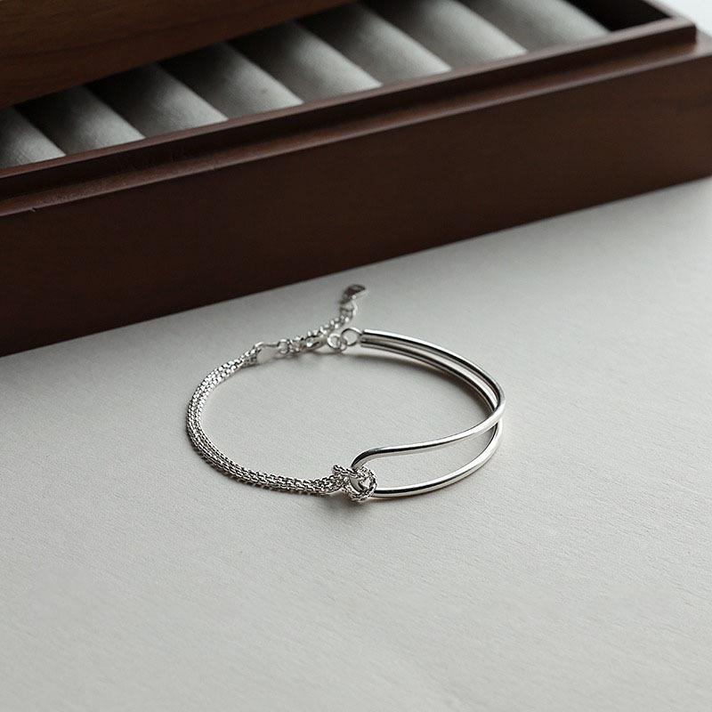 Double Layer Simple Korean Style Bracelet for Women - Fashionable, Creative Design