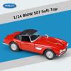 Welly 1/24 BMW 507 Alloy Sports Car Model Diecast Metal Classic Car Vehicles Model High Simulation Collection Childrens Toy Gift