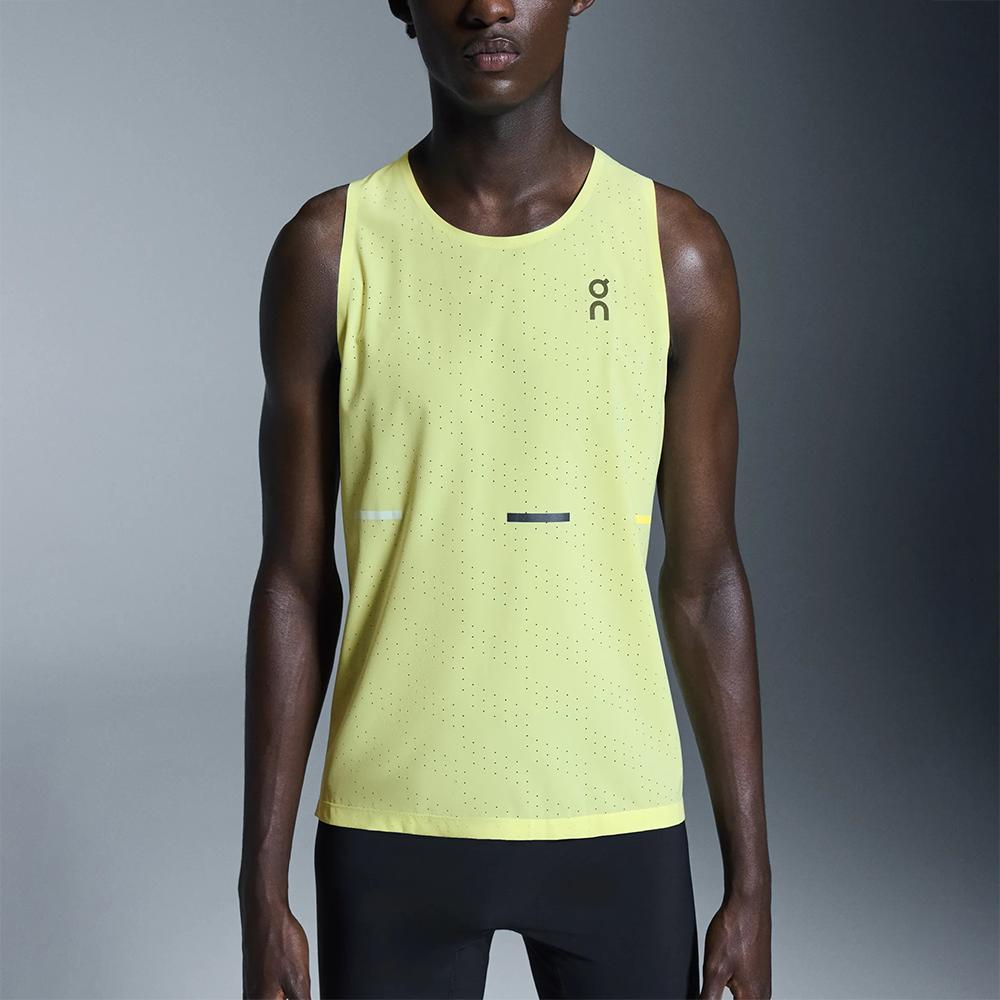 On Race Singlet Soft Breathable Sleeveless Tank Men Tops Lemon-Yellow 1MF10150169