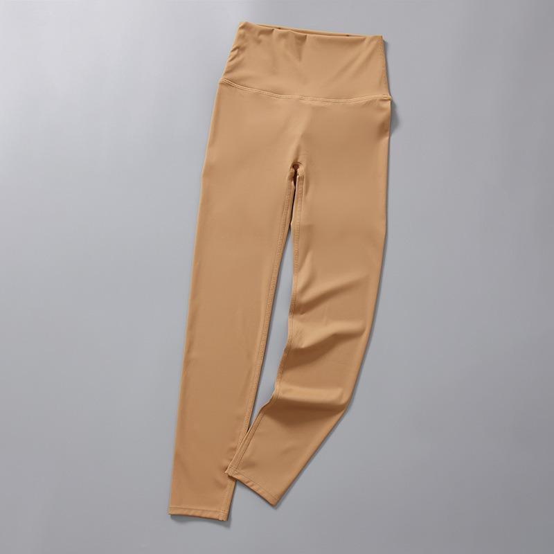 Seamless Solid Casual Slim Fit Yoga Leggings Pants Women High Waist Sports Tight Yoga Pants Women Push Up Running Training Fitness Legging Pants 25579