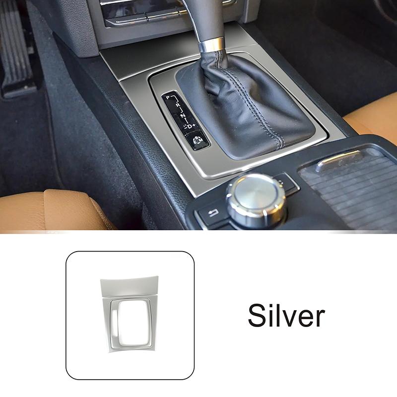 For Mercedes Benz E C Class Coupe W207 C207 2009-2013 W204 GLK X204 Car Accessories Control Gear Shift Panel Frame Trim Stickers