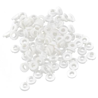 100Pcs TO-220 Transistor Plastic Insulation Washer Particles 100Pcs TO-220 Isolated Silicone Pad Sheet Strip