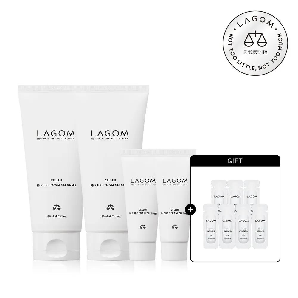 [SET] pH Cure Foam Cleanser 120mL+120mL+20mL+20mL