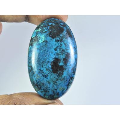 28X47X08MM Natural Shattuckite Oval Shape Cabochon Loose Gemstone 112Cts. D-127