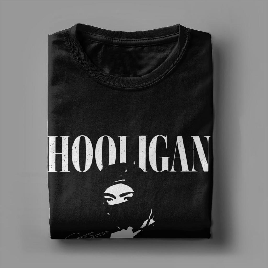 Unisex TShirt Hooligan Concert Creative Cotton Tee Shirt Short Sleeve T Shirts Crewneck Clothes Gift Idea