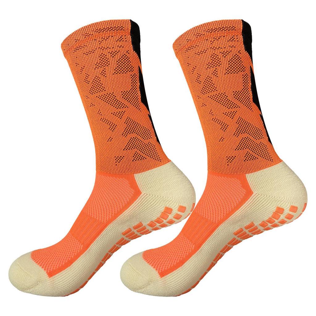 Silicone Non-slip Grip Socks for Men: Football, Basketball, Cycling - Thickened, Towel Bottom Sports Socks