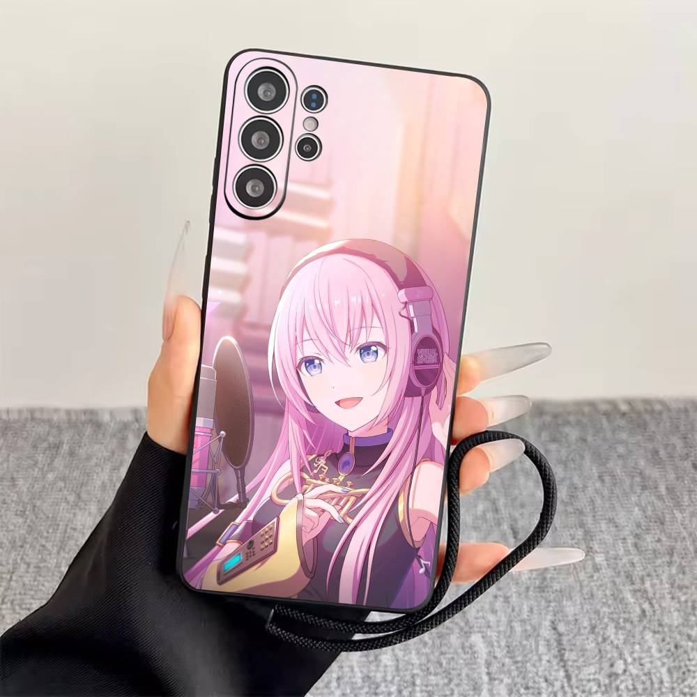 M-Megurine Luka  Phone Case For Samsung S25,S24,S21,S22,S23,S30,Ultra,S20,Plus,Fe,Soft Silicone Black Cover