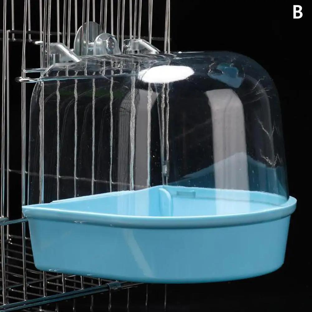 Hängende Vogeltränke ist wasserdicht, verschleißfest und leicht zu reinigen Käfigartiges Außenbad für Vögel wie Papageien und Myn