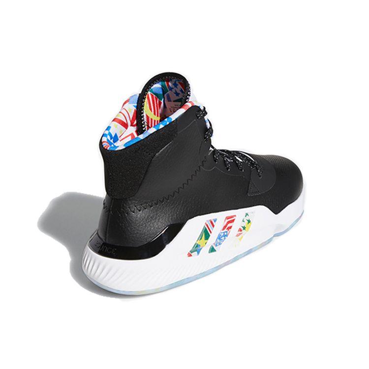 Adidas Pro Bounce Madness 2019 Cushioning Anti-Slip High-Top Basketball Shoes Men Sneakers Black White EG1537