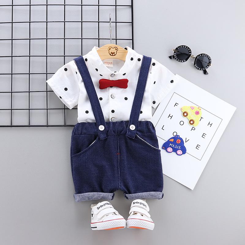 Summer Short-Sleeve Two-Piece Suit for Boys and Girls