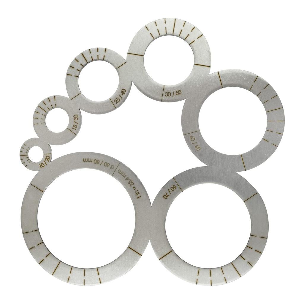 Round Leather Corner Cutting Ruler Tool for Leather Projects